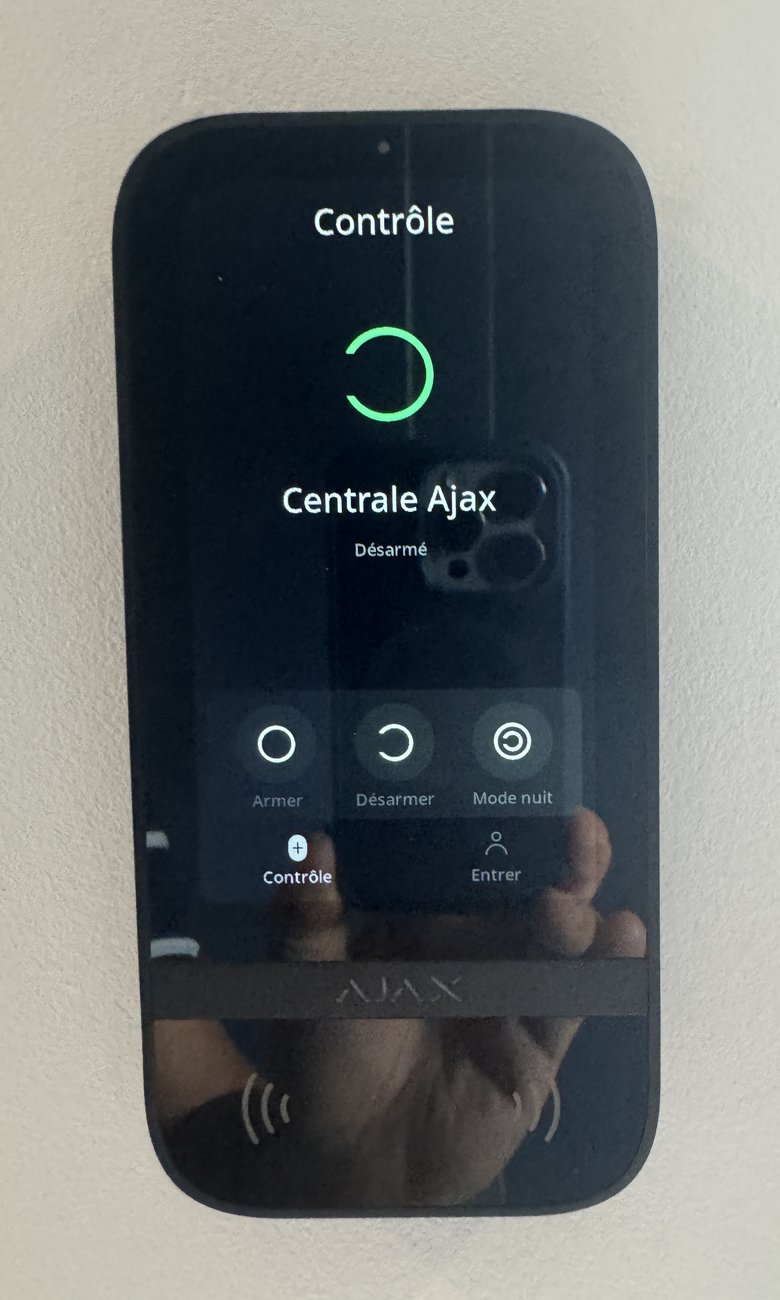 Alarme — clavier de commande Ajax